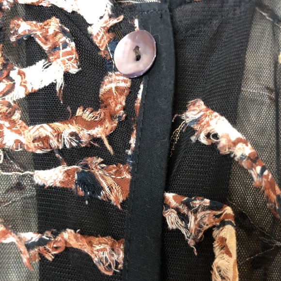 Vintage Retro Tantrums Semi Sheer Cotton Nylon Shirt Top 2X PLUS SIZE - Picture 5 of 8